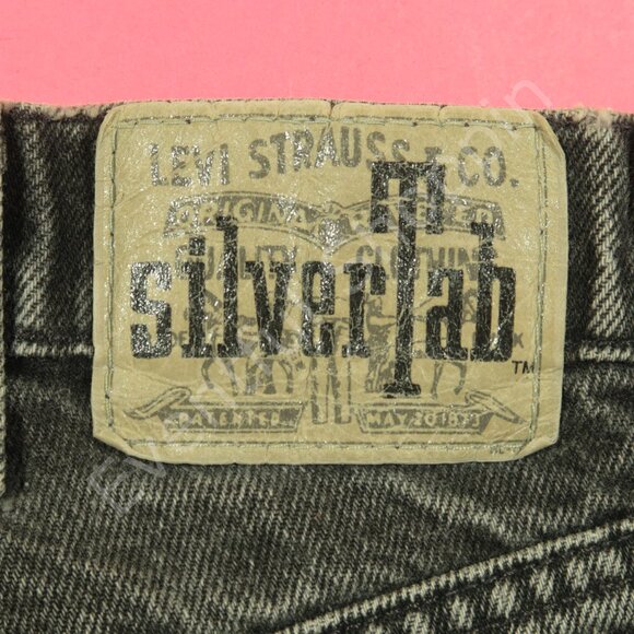 Vintage Levis SilverTab Jeans Mens 33 Black Baggy Loose Made In USA 90s - Picture 8 of 11
